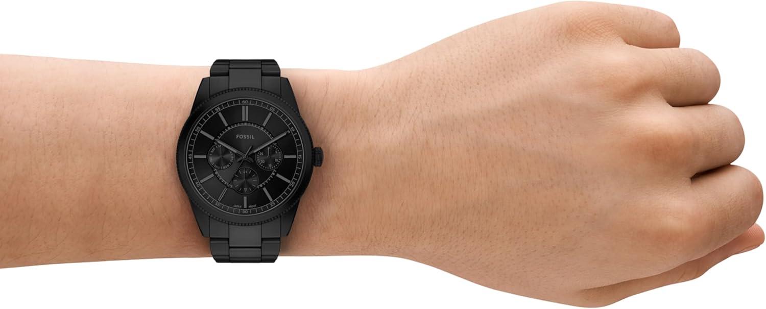 imageFossil Mens Pearson Multifunction Stainless Steel WatchBlack