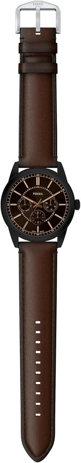imageFossil Mens Pearson Multifunction Stainless Steel WatchBrownBlack