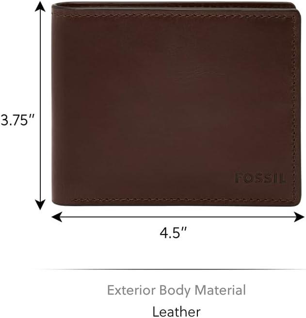 imageFossil Mens Slim Bifold WalletDark Brown