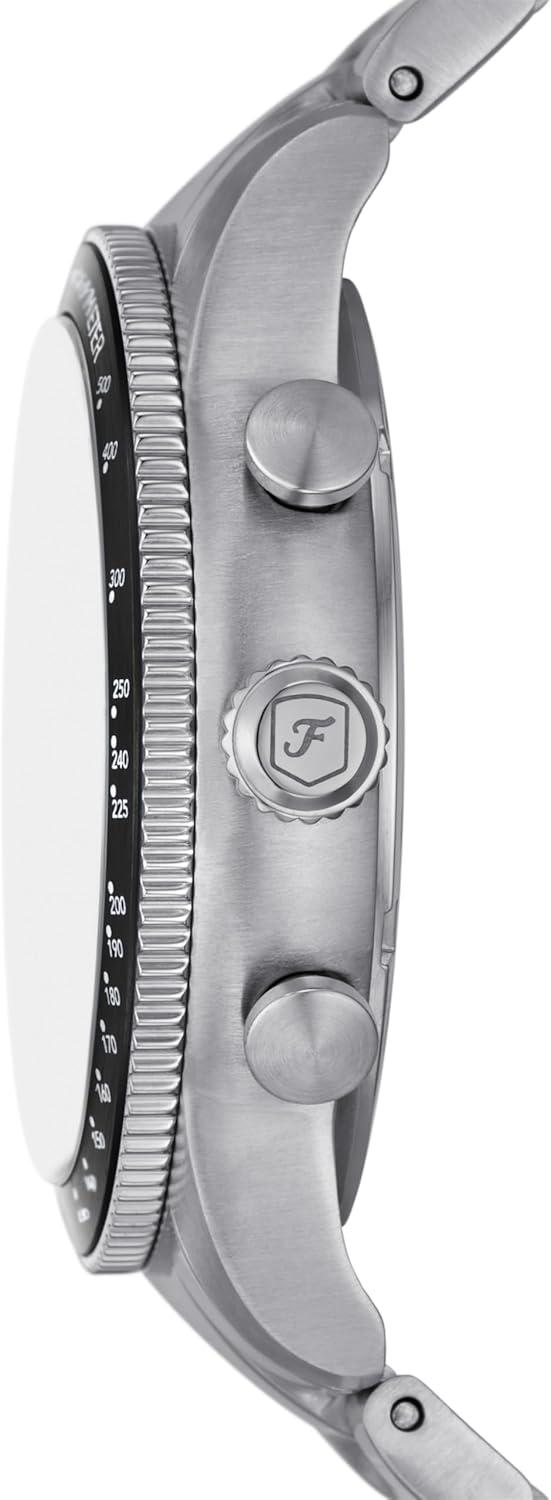 imageFossil Mens Sport Tourer Quartz Stainless Steel Chronograph WatchSilverBlack