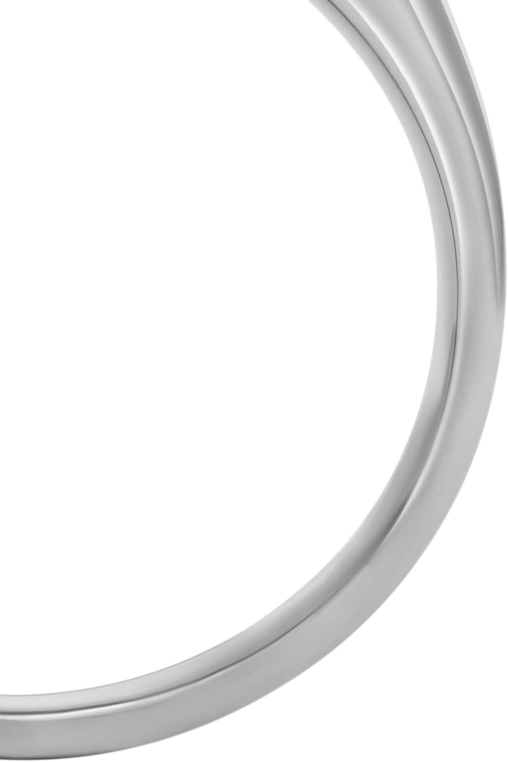 imageFossil Mens Stainless Steel RingSignet Silver