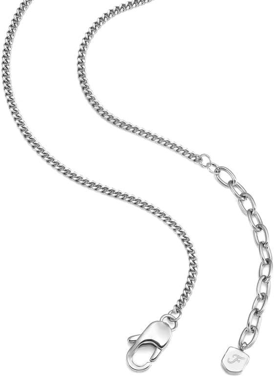 imageFossil Mens Stainless Steel or Leather Necklace for MenSilverGold Dual Pendants