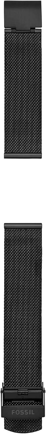 imageFossil Stainless Steel Interchangeable Watch Band StrapBlack Mesh