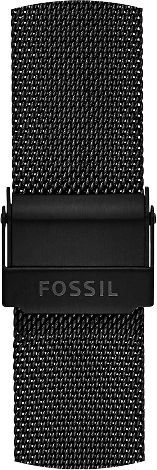 imageFossil Stainless Steel Interchangeable Watch Band StrapBlack Mesh