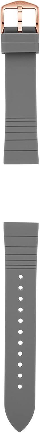 imageFossil Stainless Steel Interchangeable Watch Band StrapGray SiliconeRose Gold