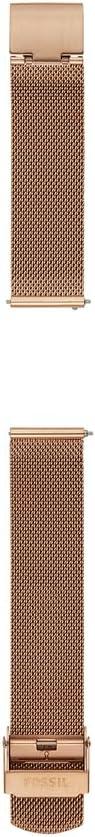 imageFossil Stainless Steel Interchangeable Watch Band StrapRose Gold Mesh