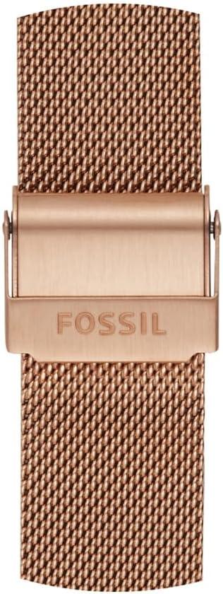 imageFossil Stainless Steel Interchangeable Watch Band StrapRose Gold Mesh