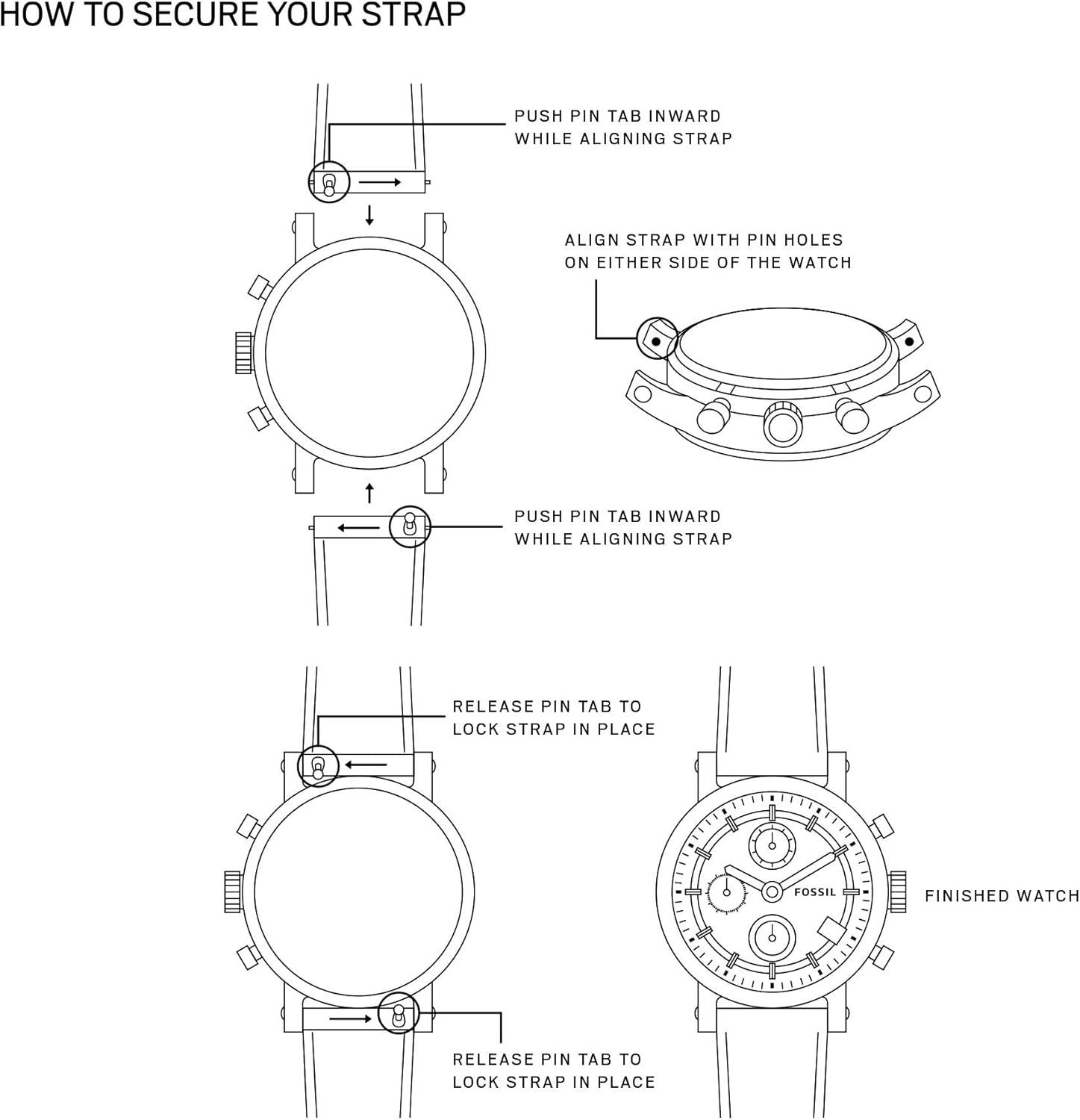 imageFossil Stainless Steel Interchangeable Watch Band StrapSilver Mesh