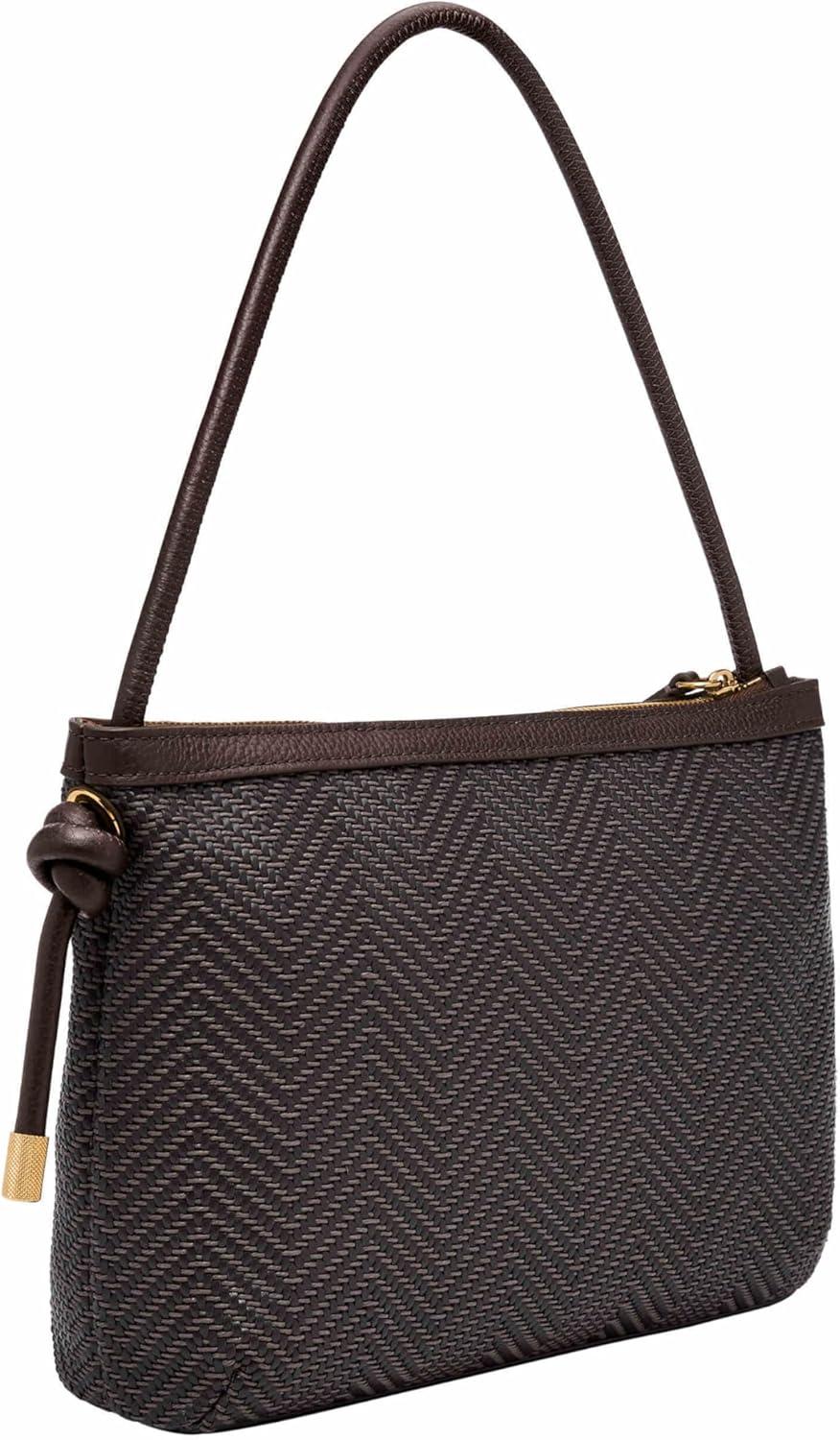 imageFossil Willa Shoulder BagChocolate Woven