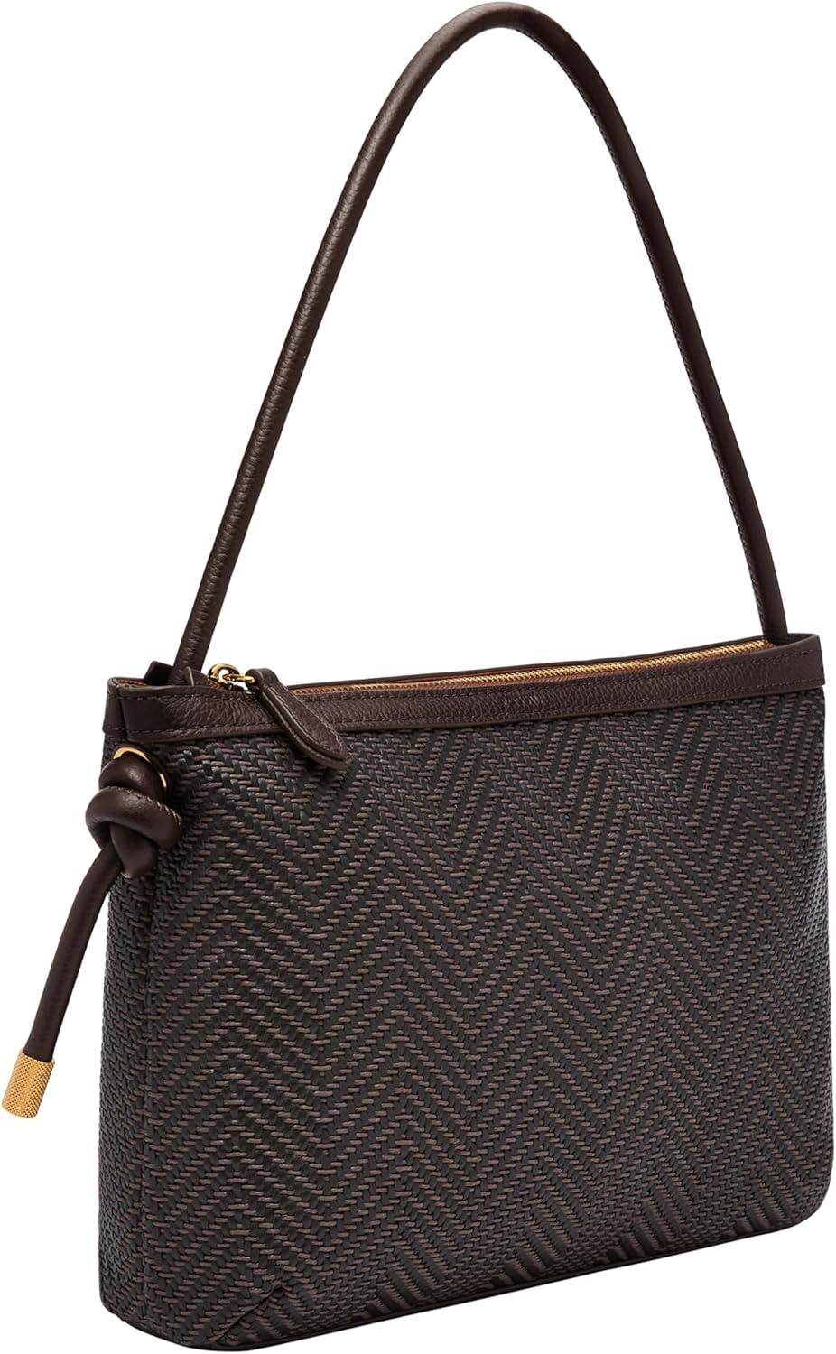 imageFossil Willa Shoulder BagChocolate Woven