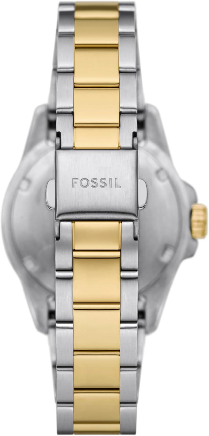 imageFossil Womens Blue Dive Quartz Stainless Steel ThreeHand WatchGoldSilverBlack