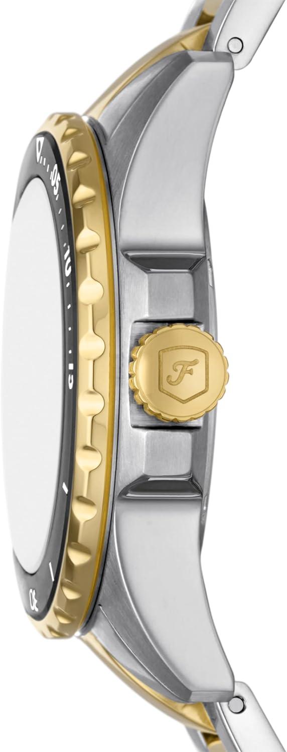 imageFossil Womens Blue Dive Quartz Stainless Steel ThreeHand WatchGoldSilverBlack