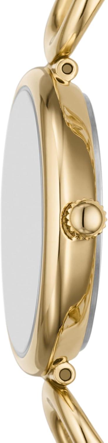 imageFossil Womens Carlie Quartz Stainless Steel ThreeHand WatchGold Chain
