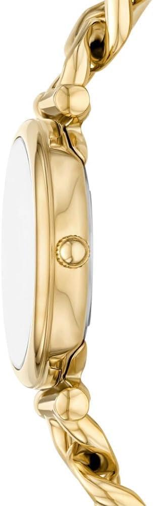 imageFossil Womens Carlie Quartz Stainless Steel ThreeHand WatchGold ChainGreen