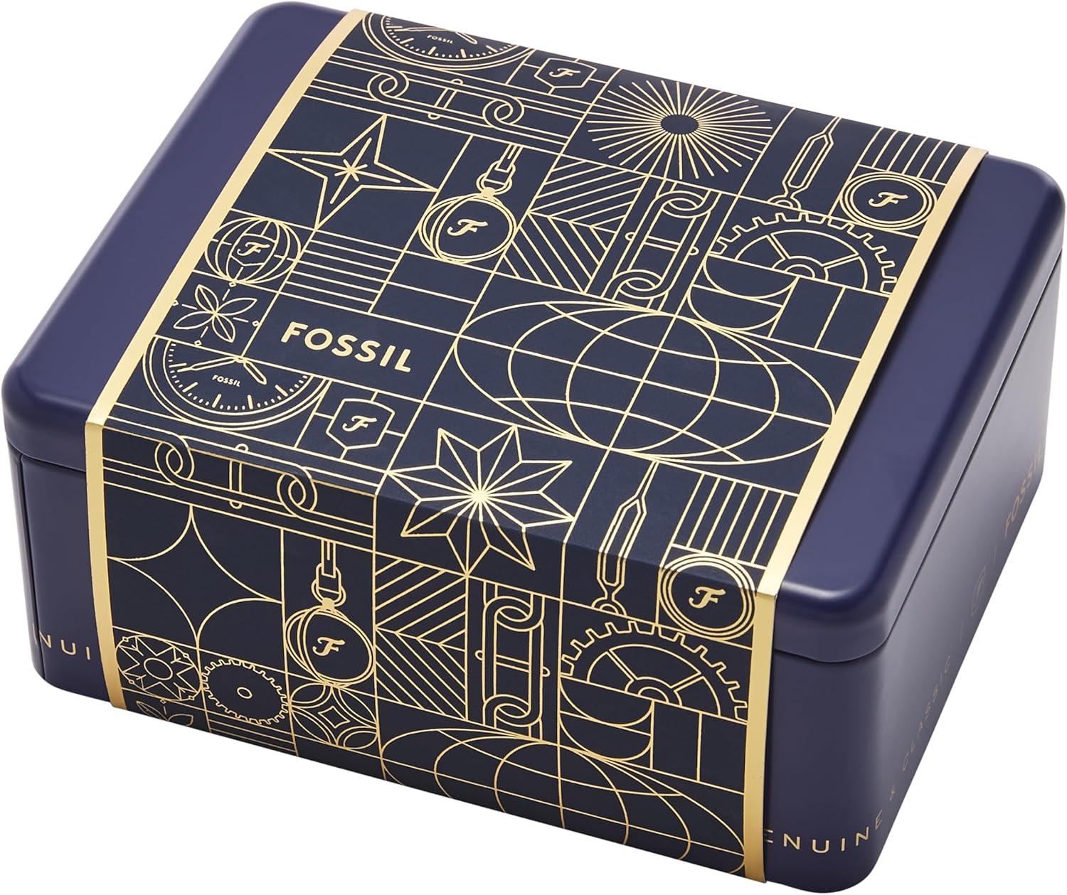 imageFossil Womens Carlie Quartz Stainless Steel ThreeHand WatchRose Gold Chain Gift Set