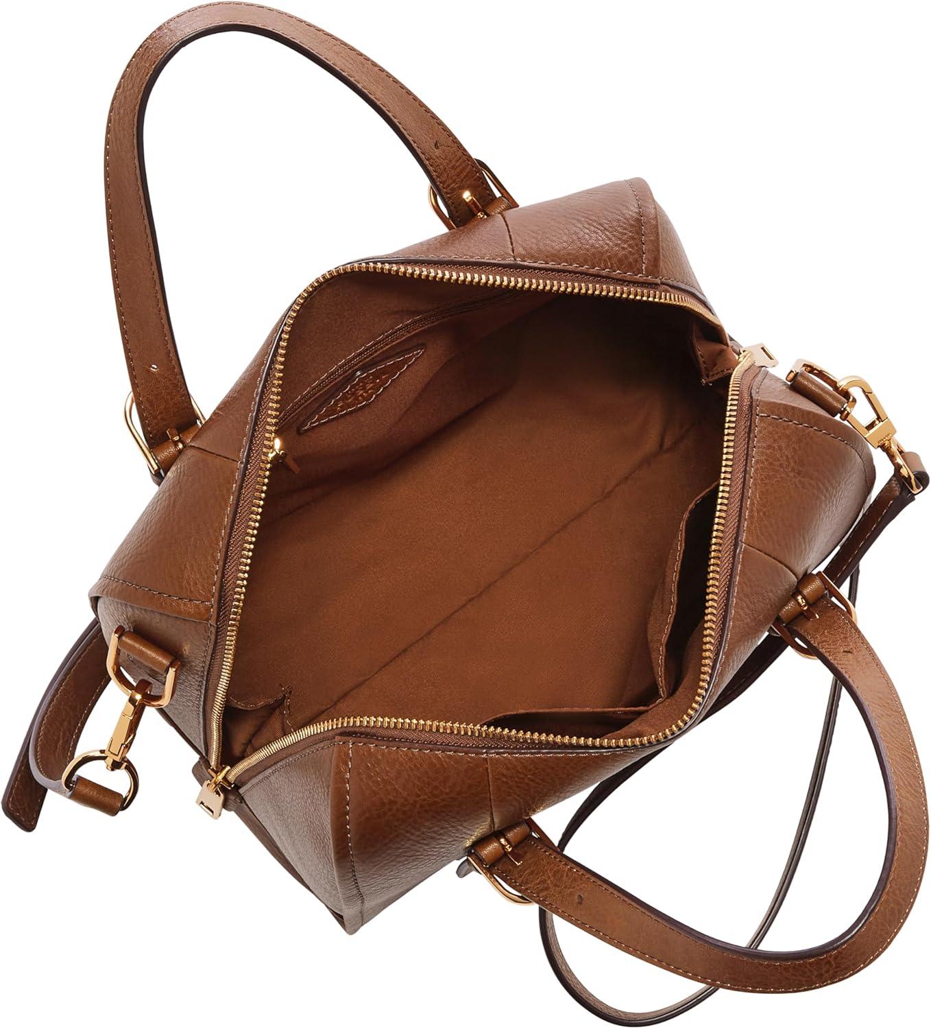 imageFossil Womens Carlie Satchel HandbagBrown