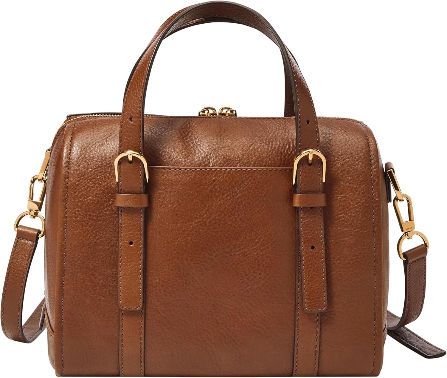 imageFossil Womens Carlie Satchel HandbagBrown