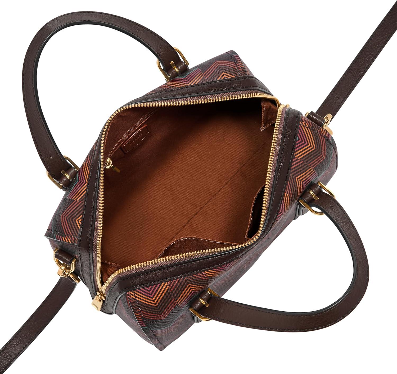 imageFossil Womens Carlie Satchel HandbagHarlow Multi Print