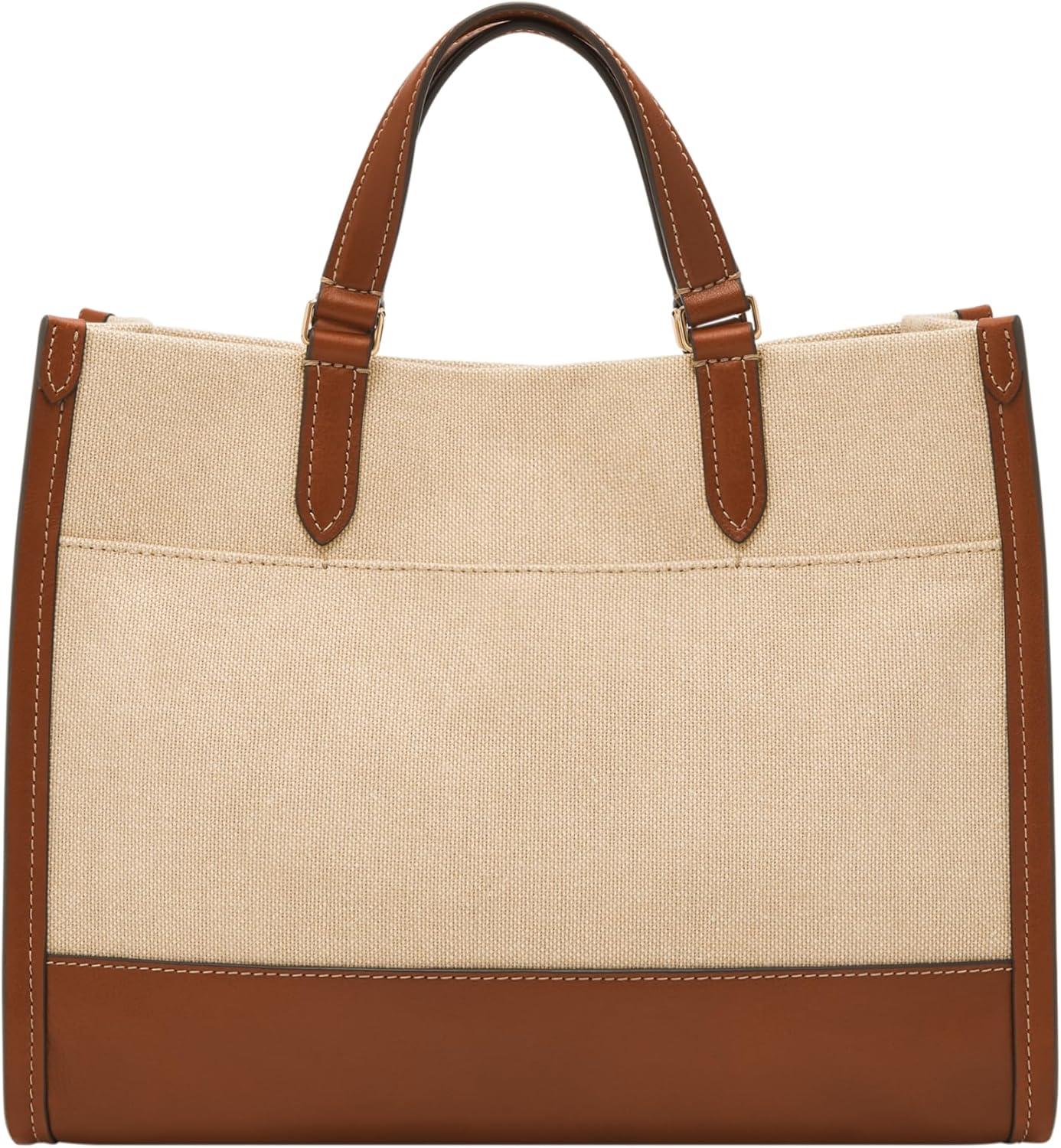imageFossil Womens Gemma Tote BagNaturalMedium Brown Small