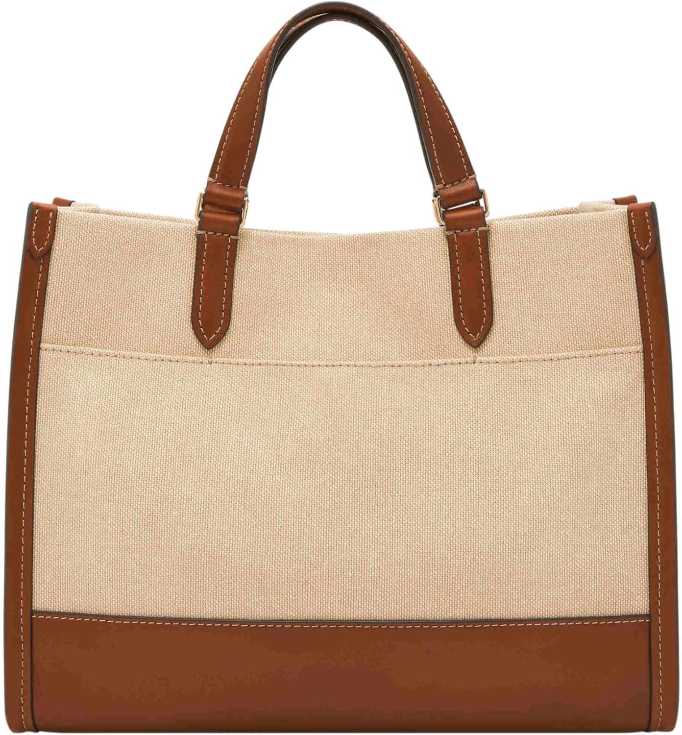 imageFossil Womens Gemma Tote BagNaturalMedium Brown Small