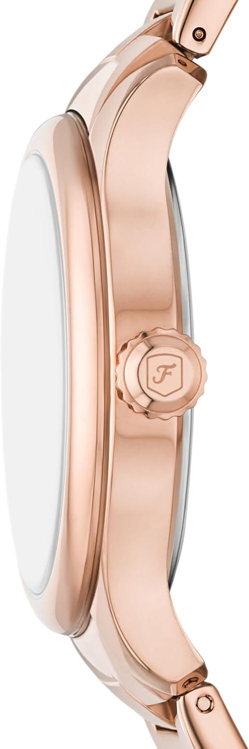 imageFossil Womens Gilmore ThreeHand Date Stainless Steel WatchRose Gold