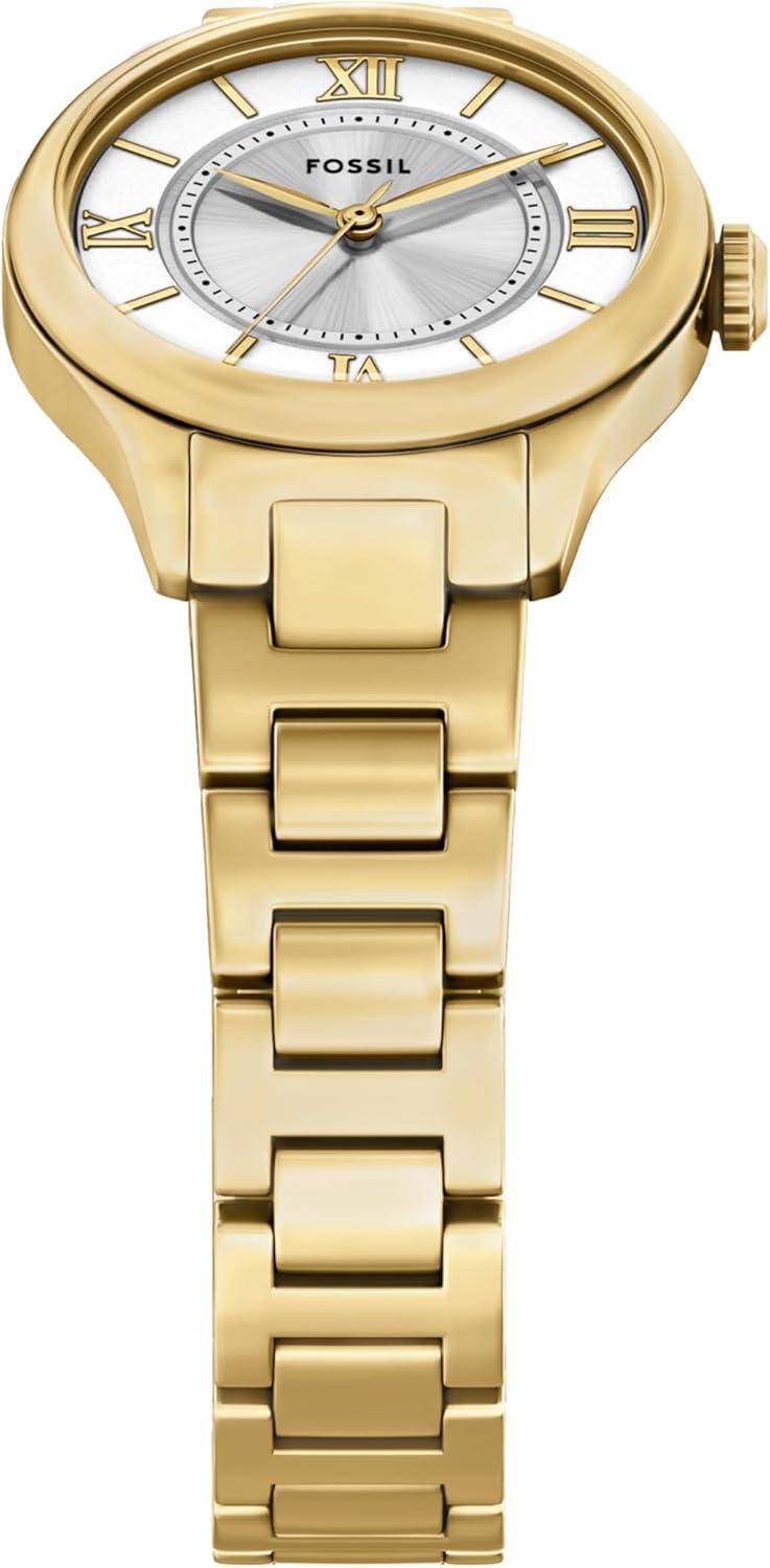 imageFossil Womens Gilmore ThreeHand GoldTone Stainless Steel Watch Model ES5421