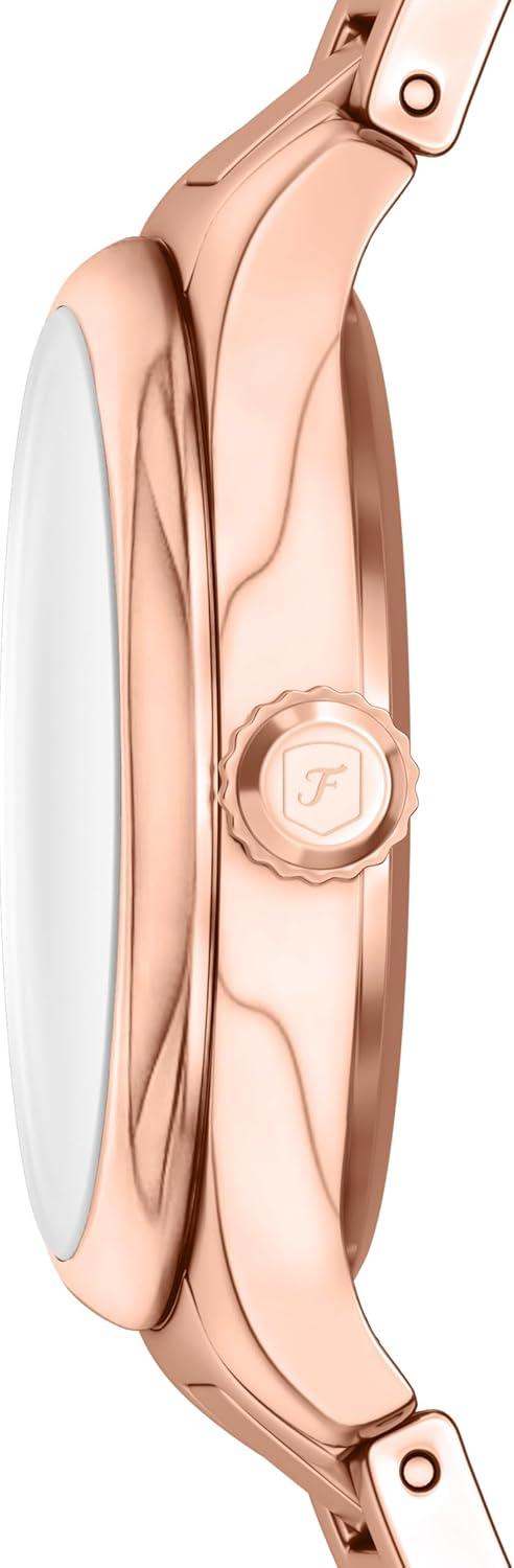 imageFossil Womens Gilmore ThreeHand Rose GoldTone Stainless Steel Watch Model ES5420