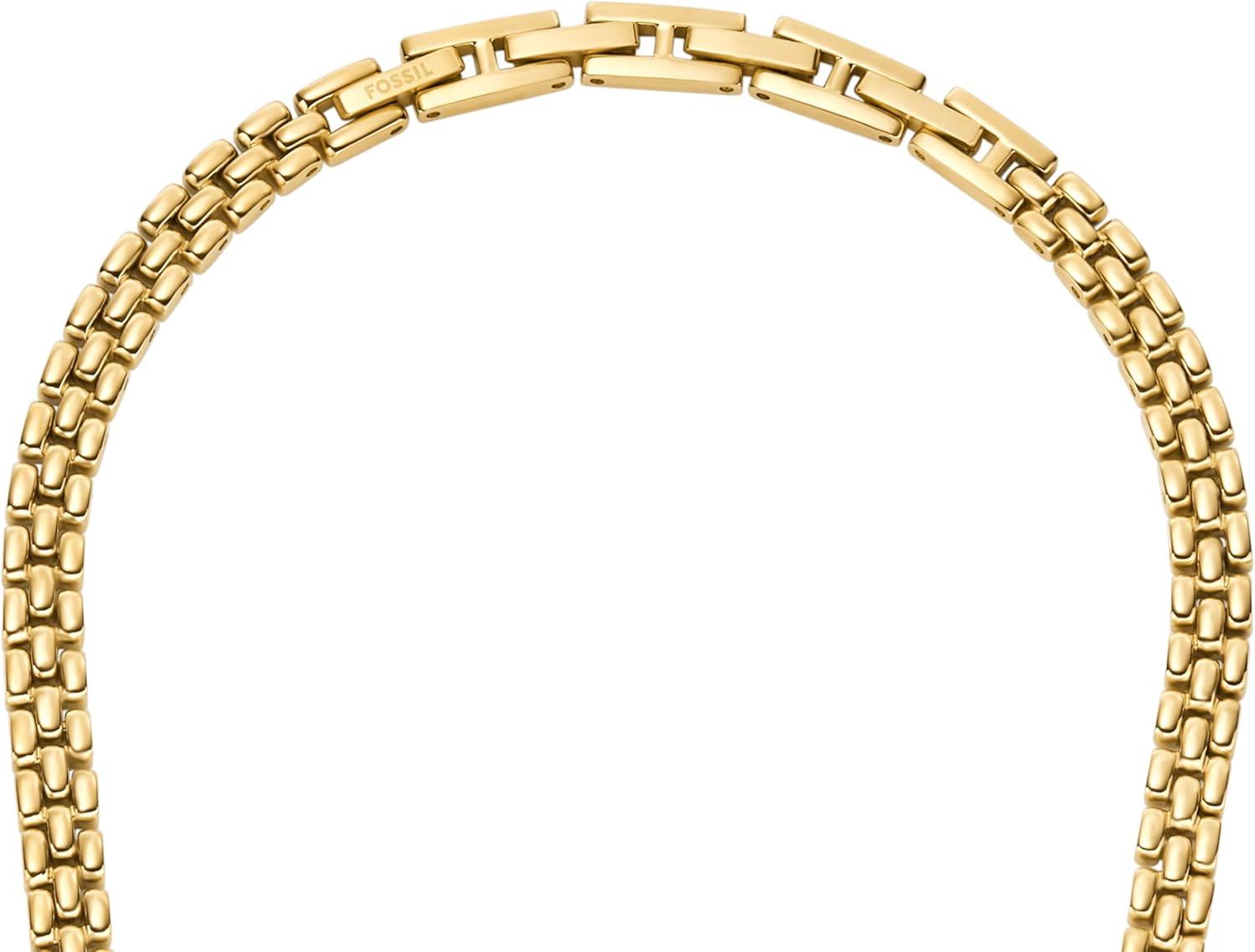 imageFossil Womens GoldTone Stainless Steel Pendant Chain Necklace for WomenGold Arden Links