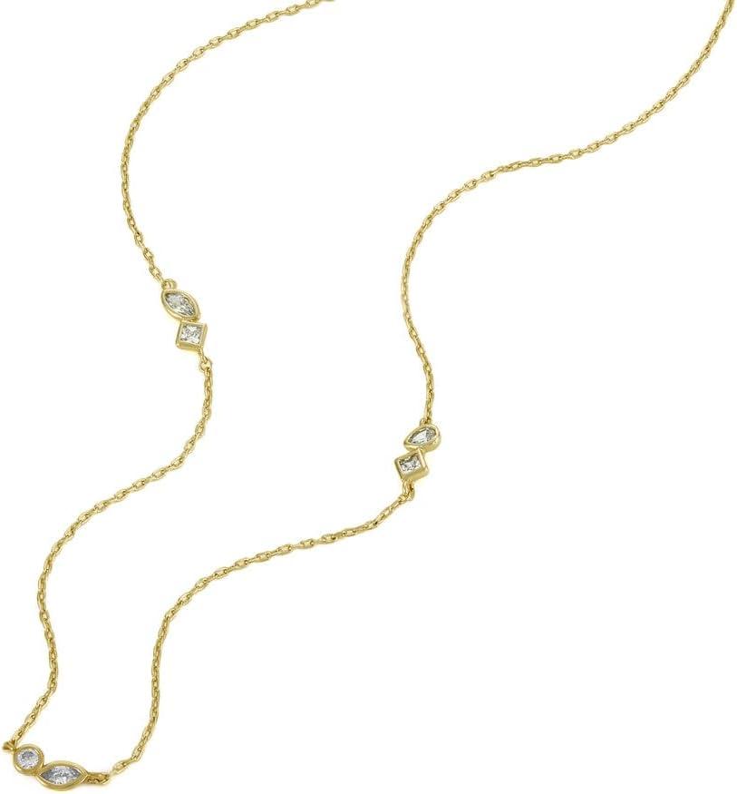 imageFossil Womens GoldTone Stainless Steel Pendant Chain Necklace for WomenGold Ellis Et Moi