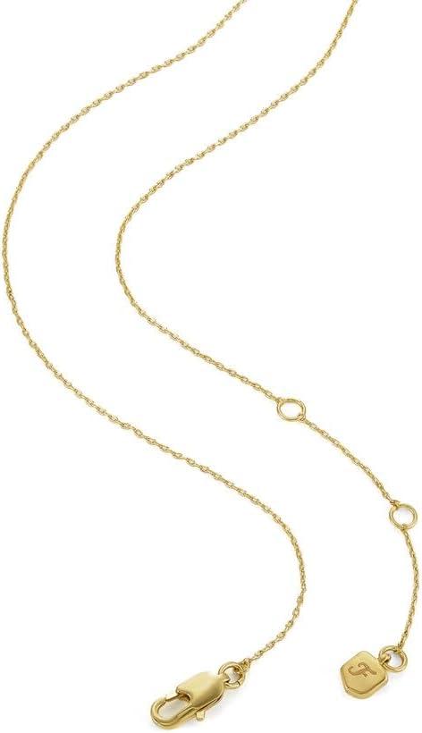imageFossil Womens GoldTone Stainless Steel Pendant Chain Necklace for WomenGold Ellis Et Moi