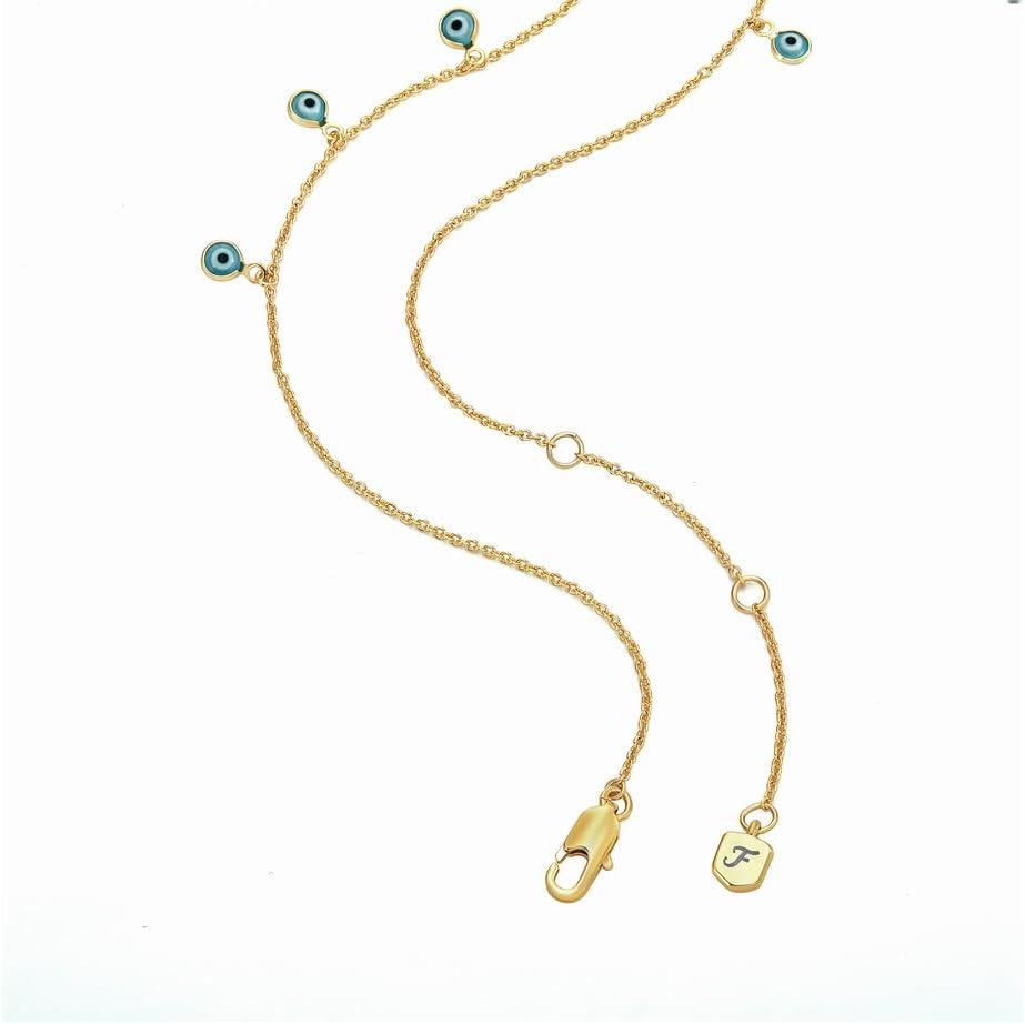 imageFossil Womens GoldTone Stainless Steel Pendant Chain Necklace for WomenGold Evil Eye