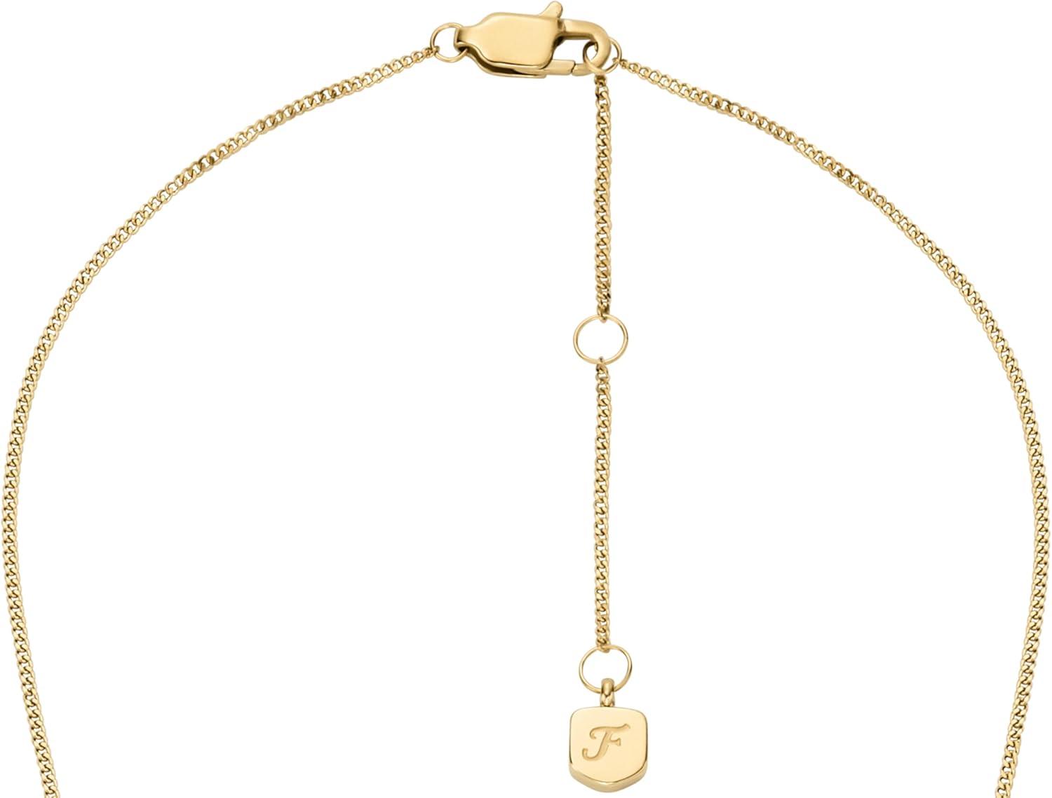 imageFossil Womens GoldTone Stainless Steel Pendant Chain Necklace for WomenGold Glitz Sutton Butterfly