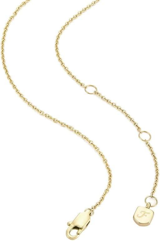 imageFossil Womens GoldTone Stainless Steel Pendant Chain Necklace for WomenGold Heart  Stud Earrings