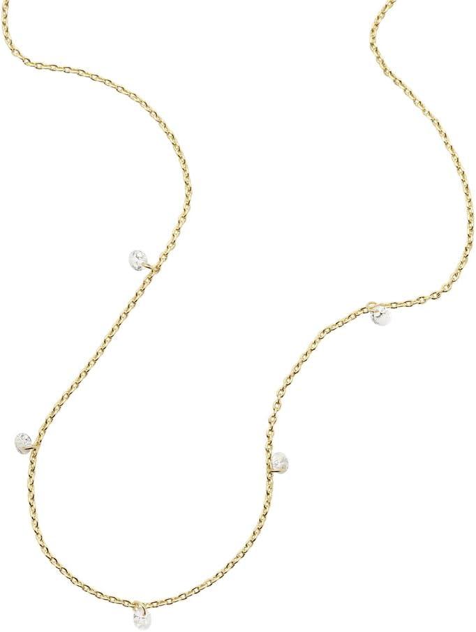 imageFossil Womens GoldTone Stainless Steel Pendant Chain Necklace for WomenGold Sadie Chain
