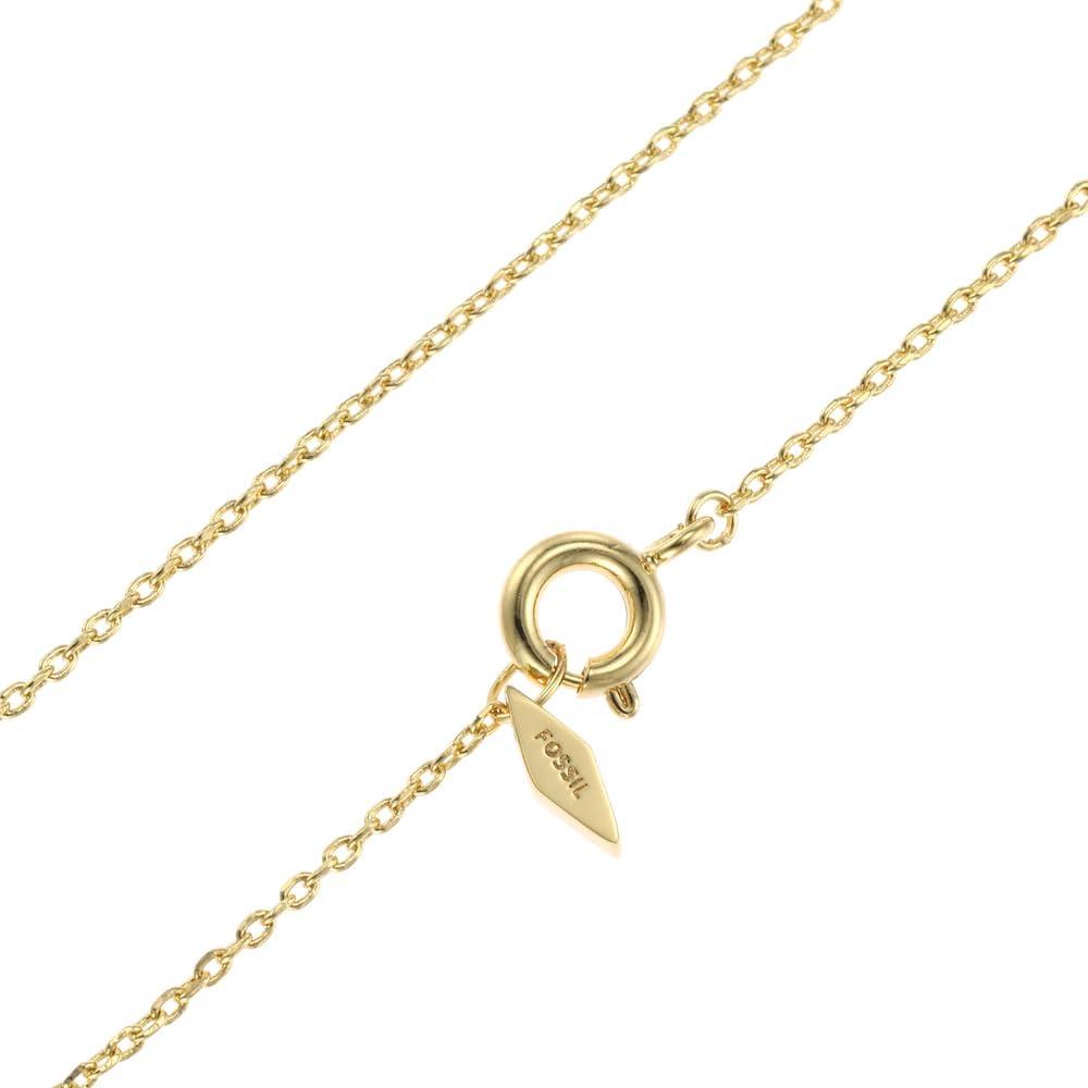 imageFossil Womens GoldTone Stainless Steel Pendant Chain Necklace for WomenGold Sadie Chain