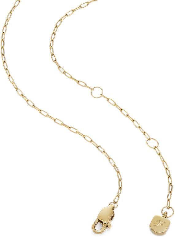 imageFossil Womens GoldTone Stainless Steel Pendant Chain Necklace for WomenGold Sadie Heart