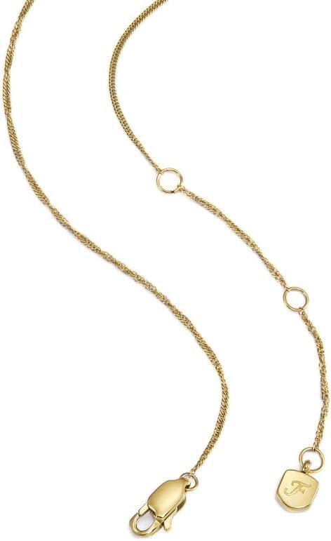 imageFossil Womens GoldTone Stainless Steel Pendant Chain Necklace for WomenGoldGreen Heart
