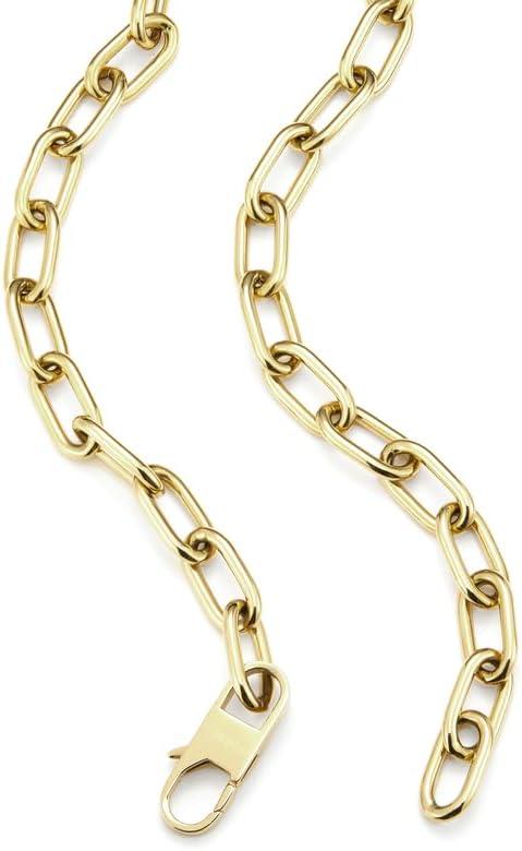 imageFossil Womens GoldTone Stainless Steel Pendant Chain Necklace for WomenHarlow Gold Heart Chain