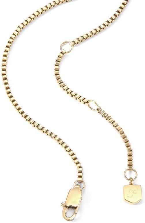 imageFossil Womens GoldTone Stainless Steel Pendant Chain Necklace for WomenLayered Blue Bead
