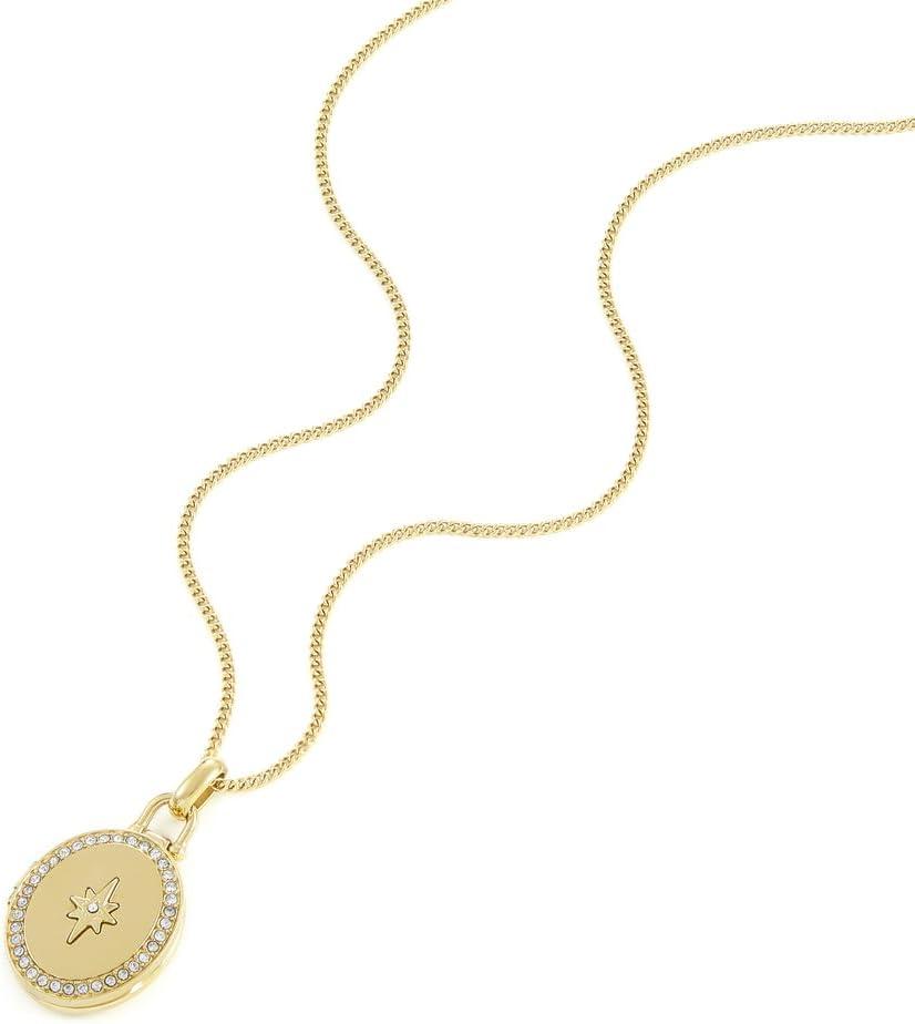 imageFossil Womens GoldTone Stainless Steel Pendant Chain Necklace for WomenLocket Star