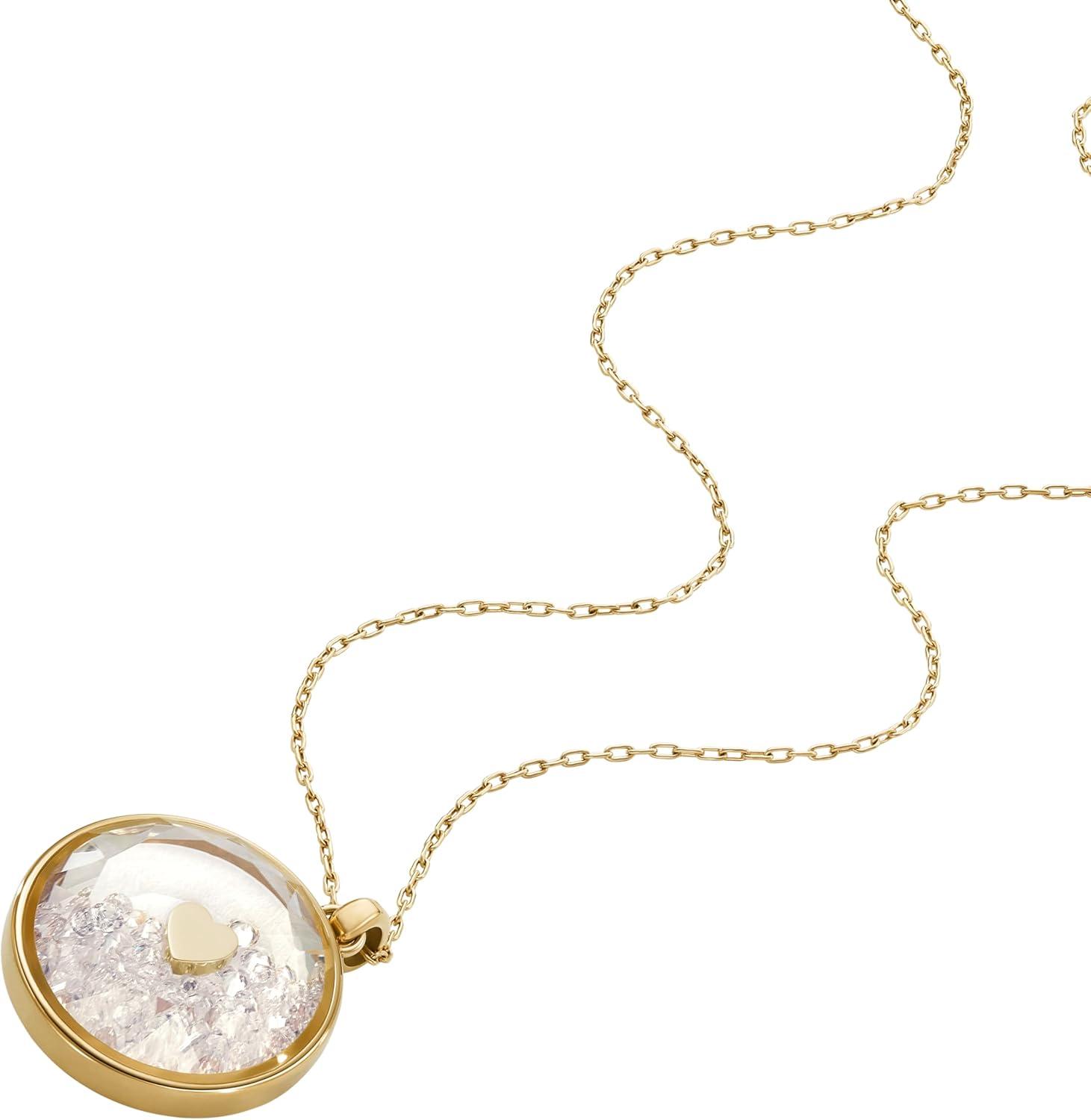 imageFossil Womens GoldTone Stainless Steel Pendant Chain Necklace for WomenSadie Pendant