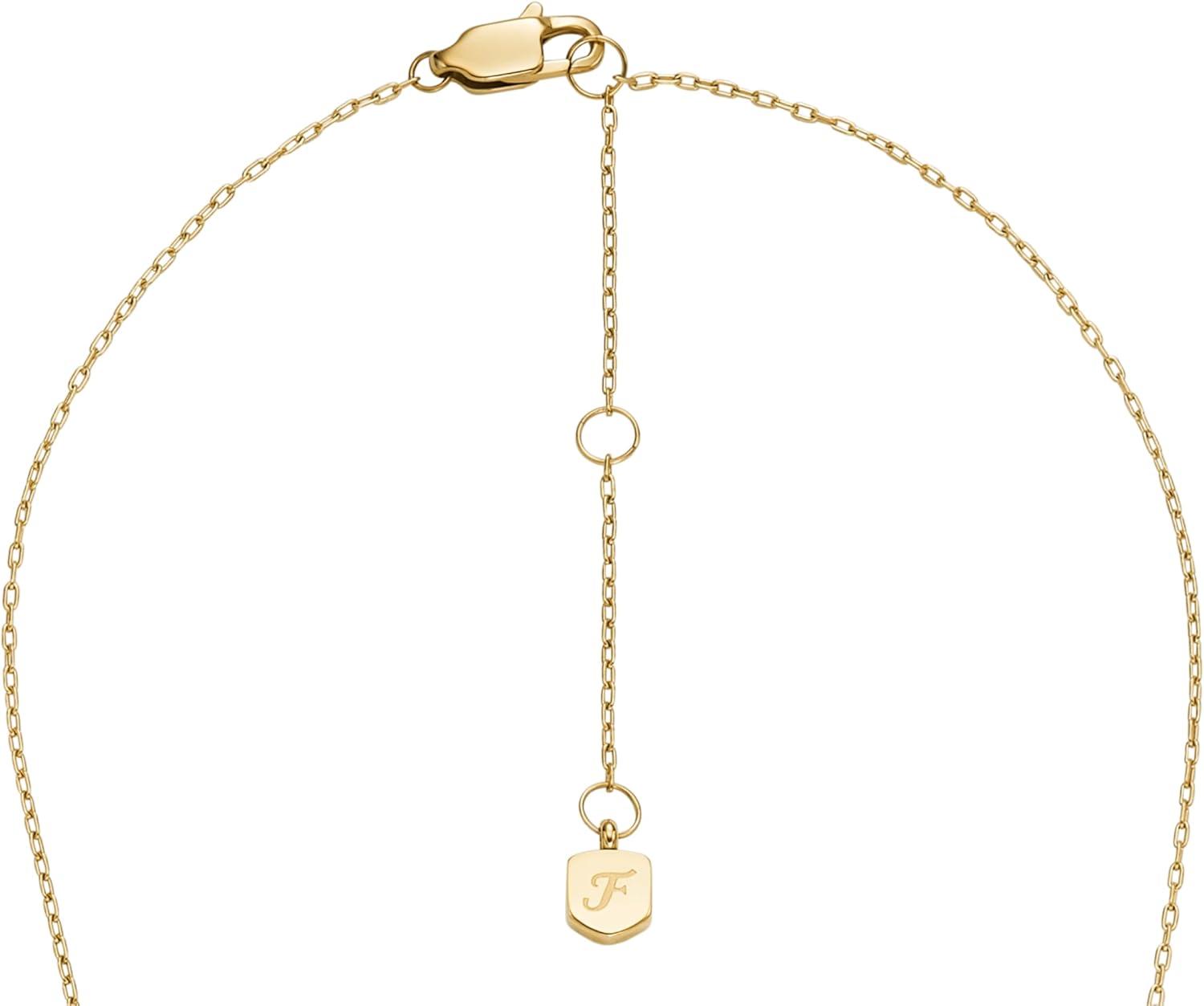 imageFossil Womens GoldTone Stainless Steel Pendant Chain Necklace for WomenSadie Pendant