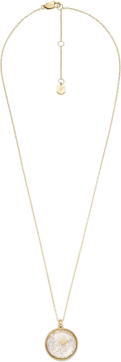 imageFossil Womens GoldTone Stainless Steel Pendant Chain Necklace for WomenSadie Pendant