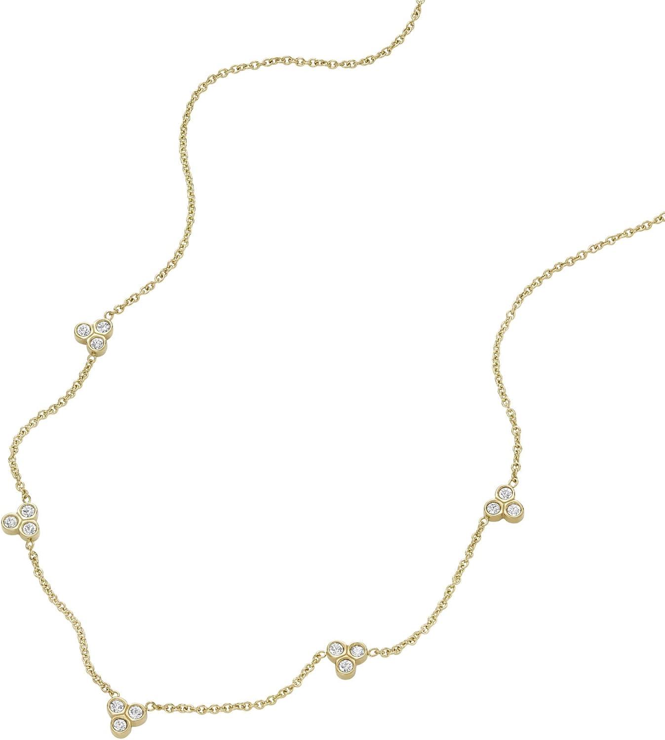 imageFossil Womens GoldTone Stainless Steel Pendant Chain Necklace for WomenSutton Gold