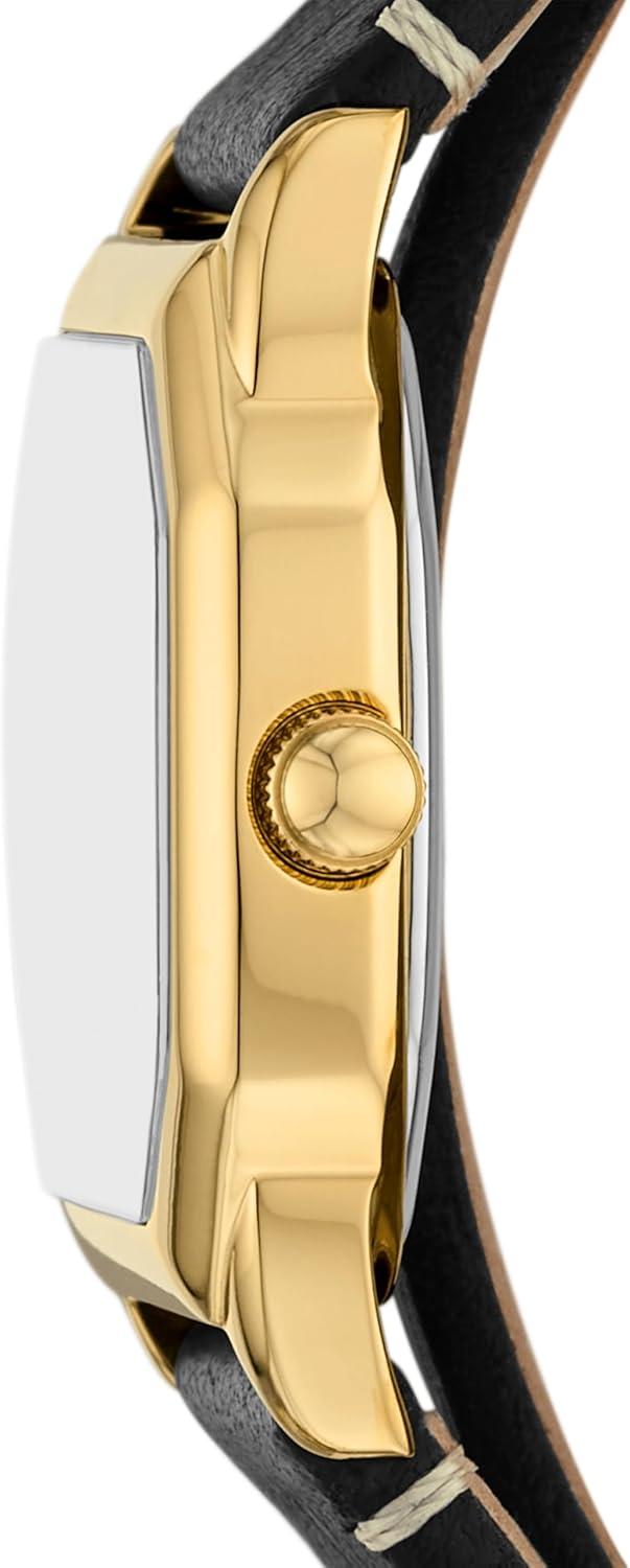 imageFossil Womens Harlow ThreeHand Stainless Steel Bracelet WatchBlack LeatherGold