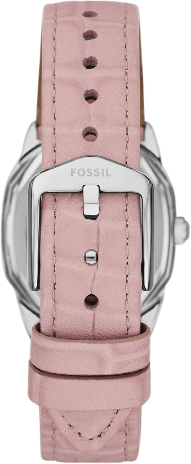 imageFossil Womens Harlow ThreeHand Stainless Steel Bracelet WatchPink LeatherSilver