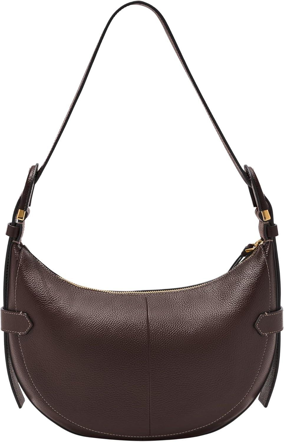 imageFossil Womens Harwell Leather Hobo Purse Handbag for WomenMink