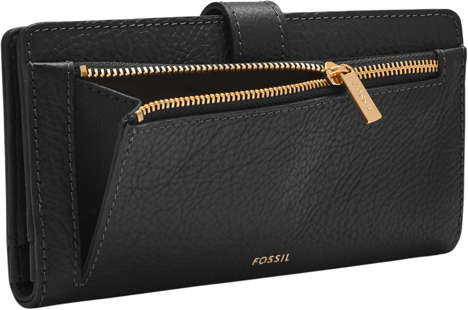 imageFossil Womens Harwell Tab Bifold WalletBlack