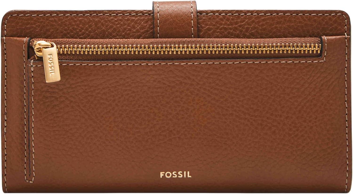 imageFossil Womens Harwell Tab Bifold WalletBrown