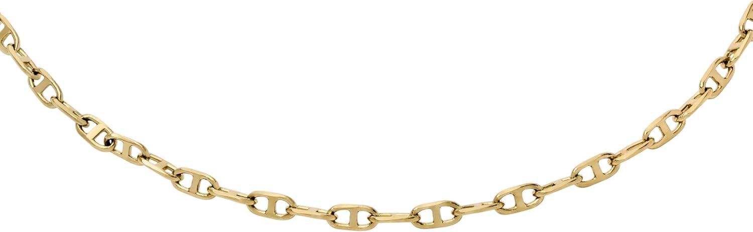 imageFossil Womens Heritage DLink Brass Chain AnkletGold